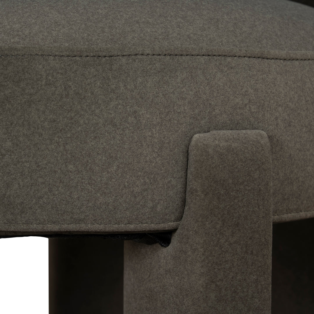Collaroy | Modern Beige Dark Moss Fabric Wooden Dining Chairs | Moss Green