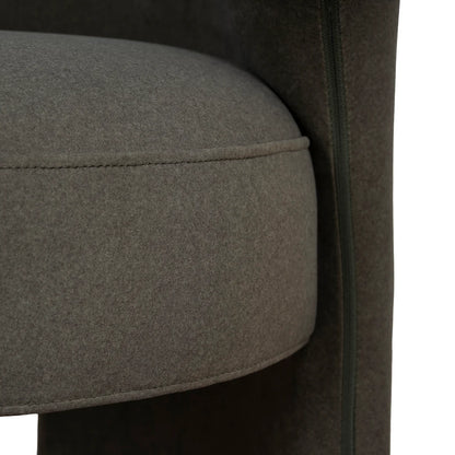 Collaroy | Modern Beige Dark Moss Fabric Wooden Dining Chairs | Moss Green