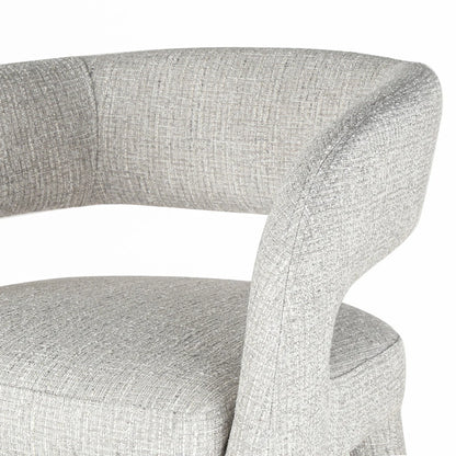 Cottesloe | Modern Coastal Beige Grey Bar Stools With Arms | Chrome Grey