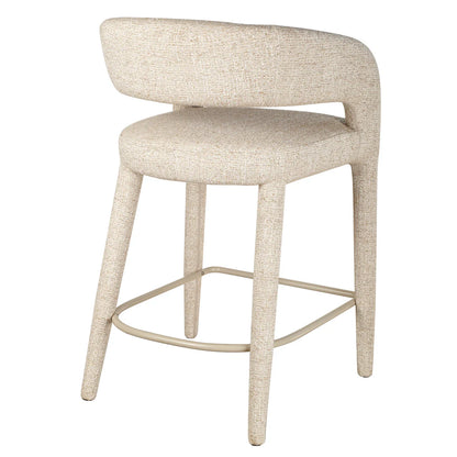 Cottesloe | Modern Coastal Beige Grey Bar Stools With Arms | Pale Beige
