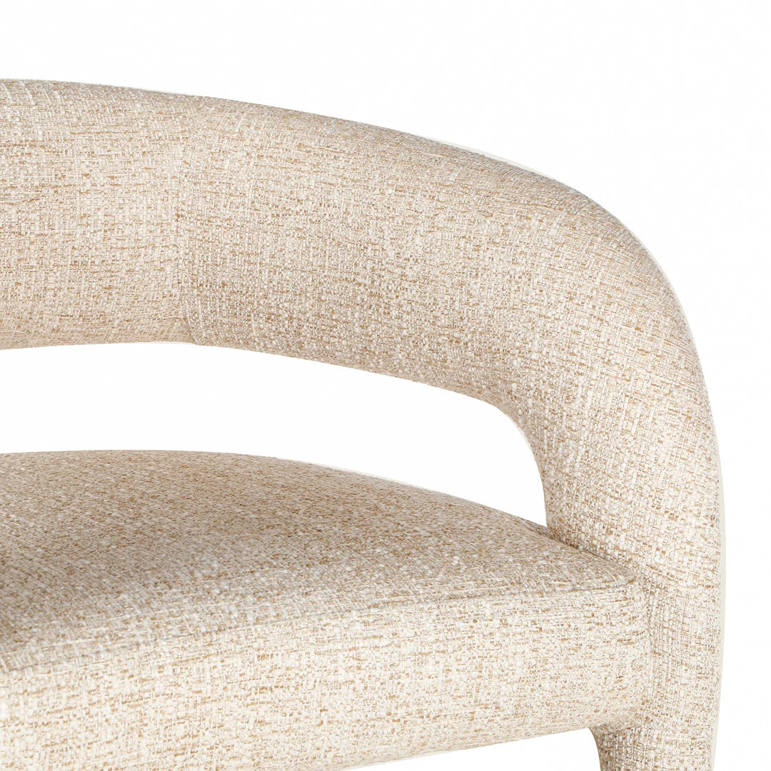 Cottesloe | Modern Coastal Beige Grey Bar Stools With Arms | Pale Beige