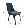 Croft | Charcoal Grey Fabric Mid Century Dining Chairs | Set Of 2