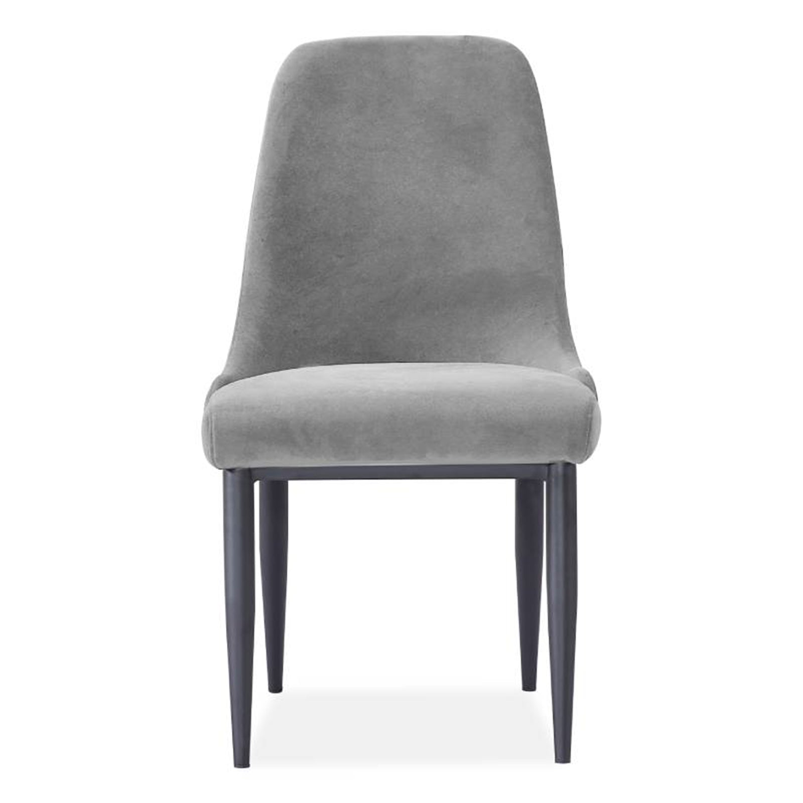 Croft | Charcoal Grey Fabric Mid Century Dining Chairs | Set Of 2 | Grey