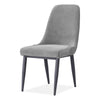 Croft | Charcoal Grey Fabric Mid Century Dining Chairs | Set Of 2