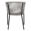 Daintree | Woven Robe Pebble Grey Metal Outdoor Dining Chairs | Set Of 2