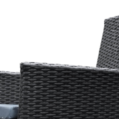 Daintree | Black Outdoor Rattan Wicker 6 Seater Dining Set | Black