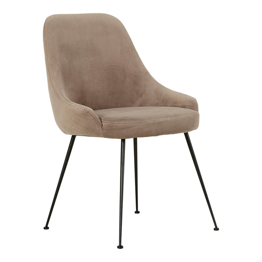Dane | Modern Boucle Fabric Velvet Dining Chair | Clay