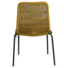 Delray | Metal Yellow Robe Indoor Outdoor Dining Chairs | Set Of 2