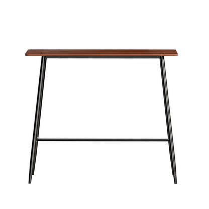 Denver | Industrial Brown Rectangular Wooden Metal Bar Stool Table | Natural