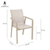 Derby | Modern, Stackable Outdoor Dining Chairs With Arms | Set Of 2