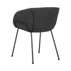 Duke | Modern PU Leather Fabric Dining Chair With Arms