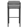 Duxton | Modern Metal Boucle Fabric PU Leather Bar Stools | Set Of 2