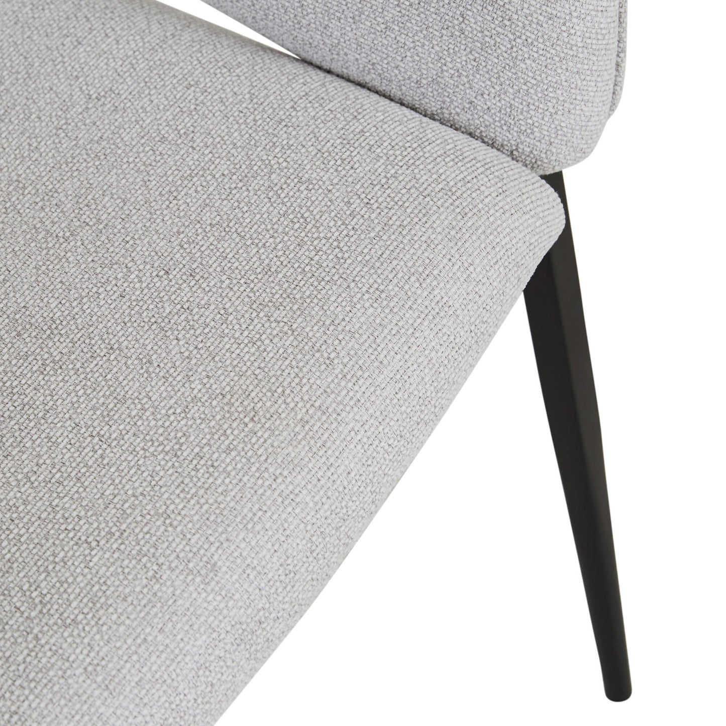 Eliza | Contemporary Mist Fabric Dining Chair With Arms