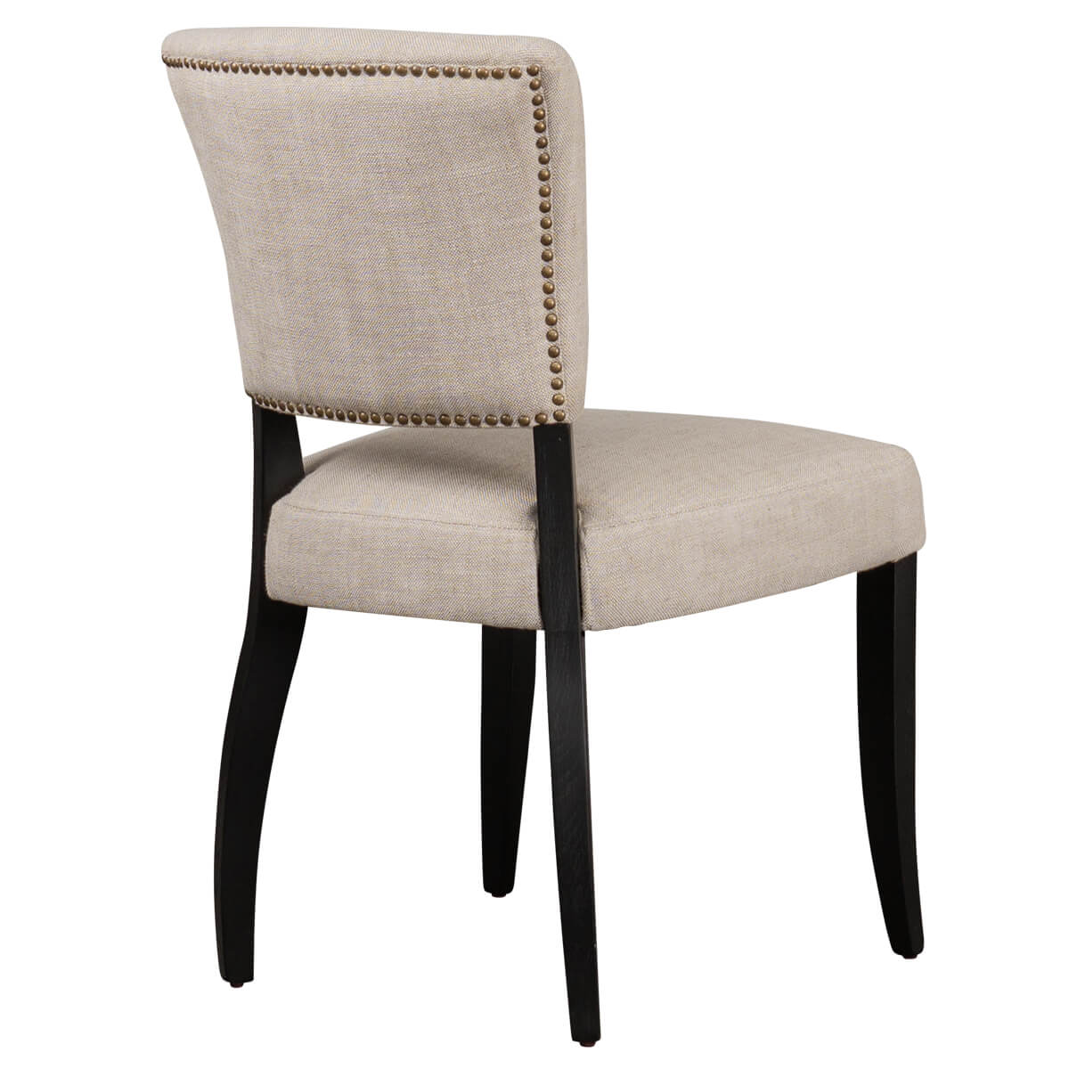 Contemporary French Provincial Natural Fabric Dining Chairs