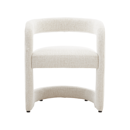 Emery | Mid Century Beige Taupe Dining Chairs With Arms | Beige