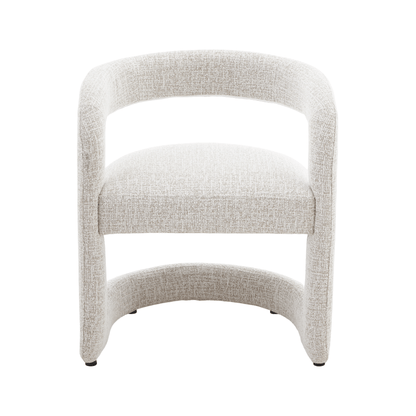 Emery | Mid Century Beige Taupe Dining Chairs With Arms | Taupe