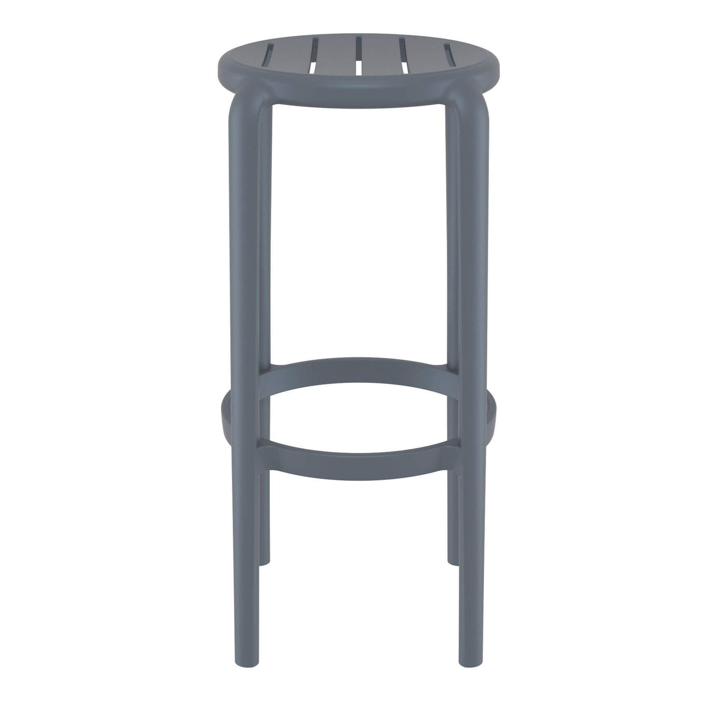 Fairview | Coastal Indoor Outdoor Fibreglass Bar Stools | Set Of 4 | Anthracite
