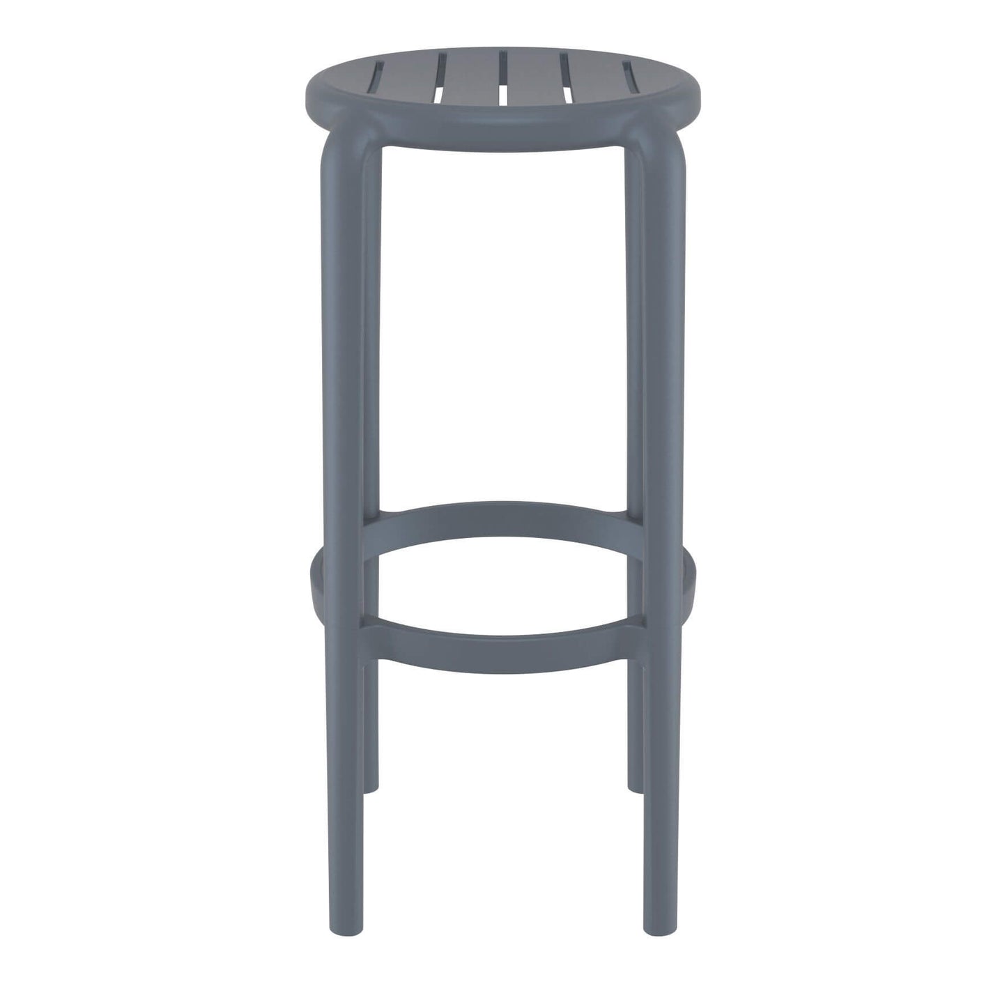 Fairview | Coastal Indoor Outdoor Fibreglass Bar Stools | Set Of 4 | Anthracite