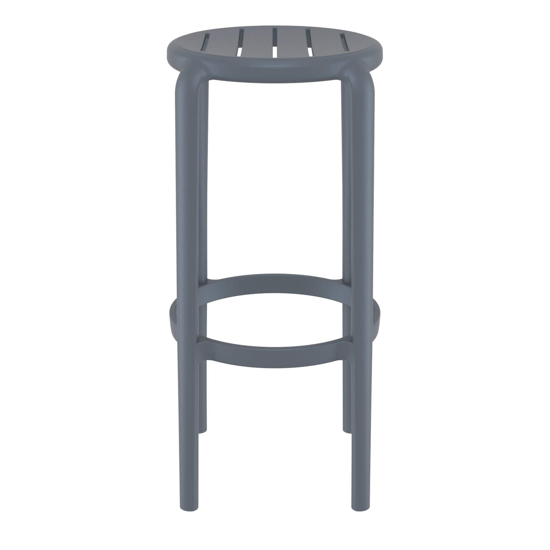 Fairview | Coastal Indoor Outdoor Fibreglass Bar Stools | Set Of 4 | Anthracite