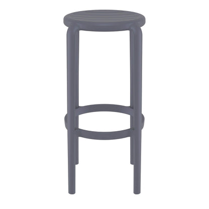 Fairview | Coastal Indoor Outdoor Fibreglass Bar Stools | Set Of 4 | Anthracite