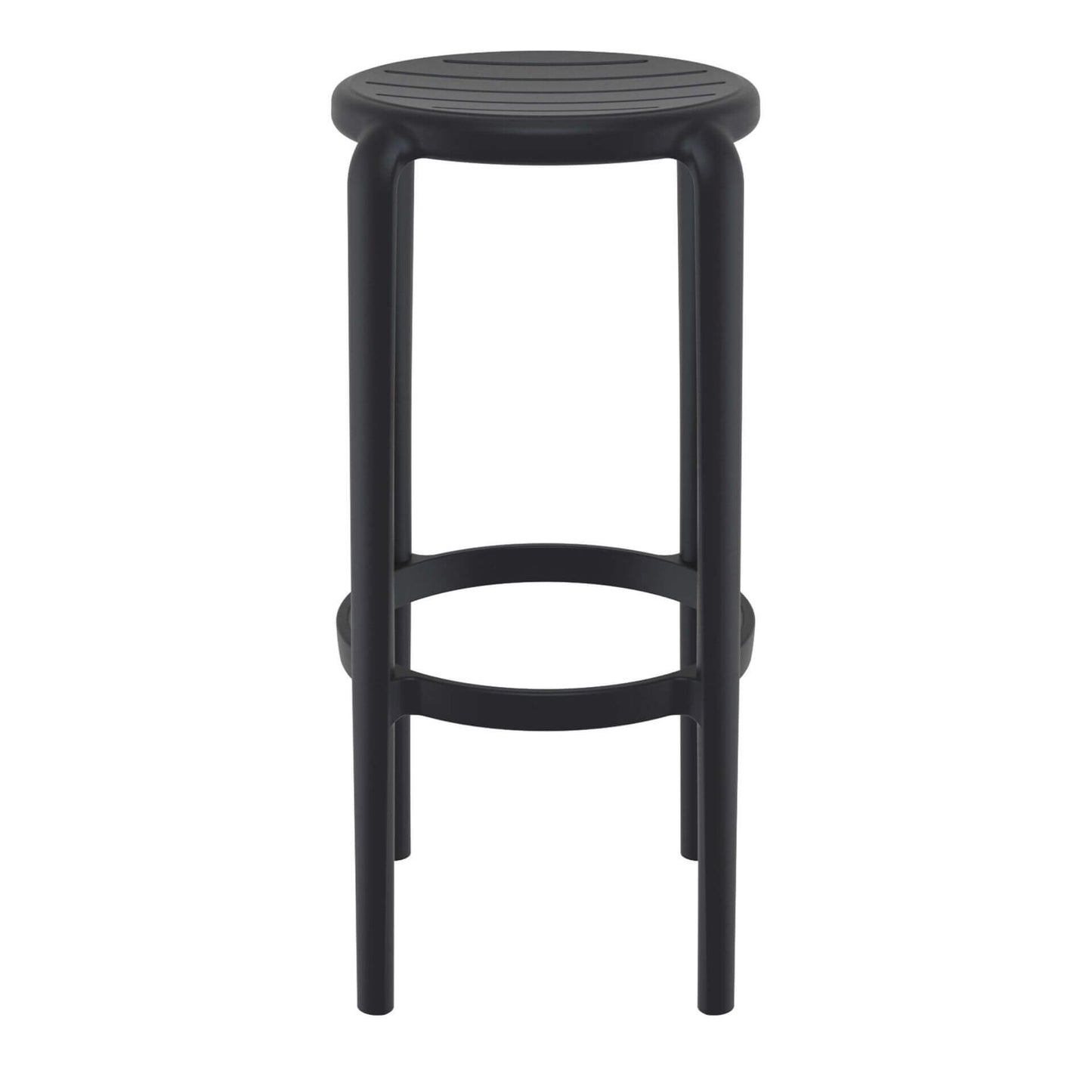 Fairview | Coastal Indoor Outdoor Fibreglass Bar Stools | Set Of 4 | Black