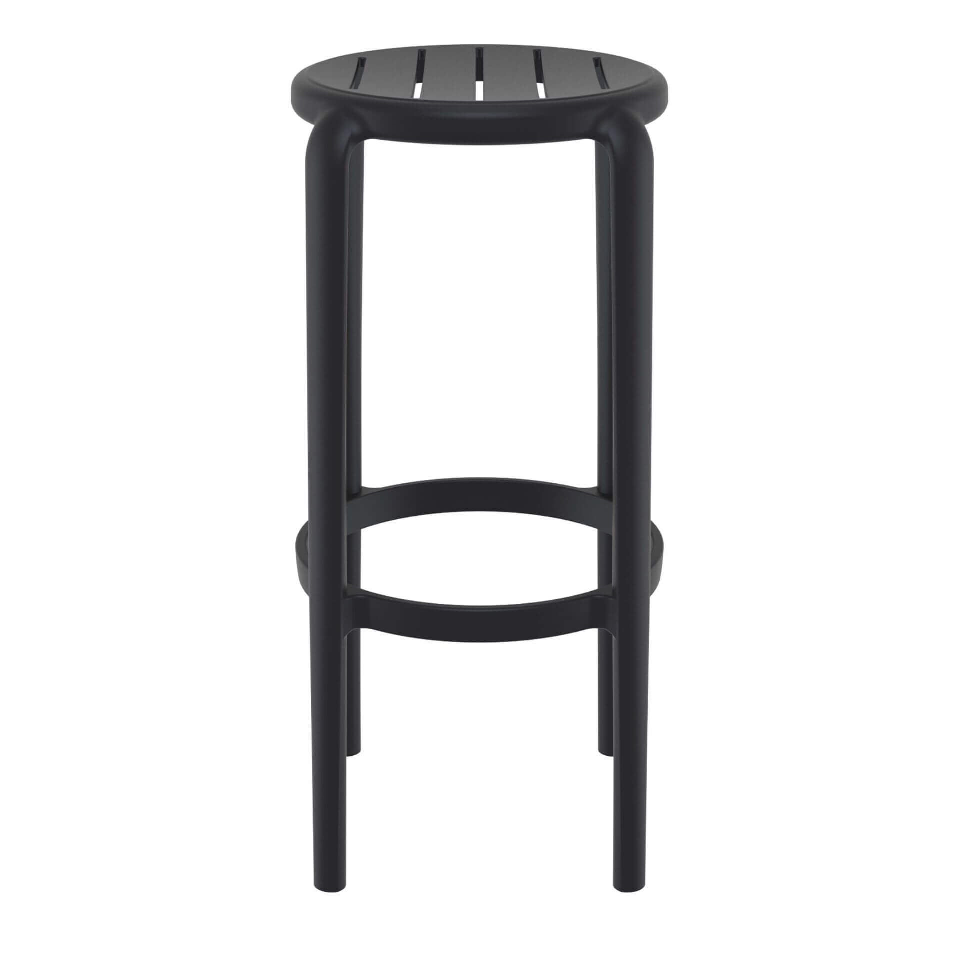 Fairview | Coastal Indoor Outdoor Fibreglass Bar Stools | Set Of 4 | Black