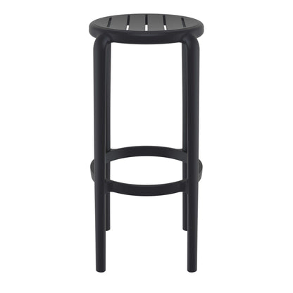 Fairview | Coastal Indoor Outdoor Fibreglass Bar Stools | Set Of 4 | Black