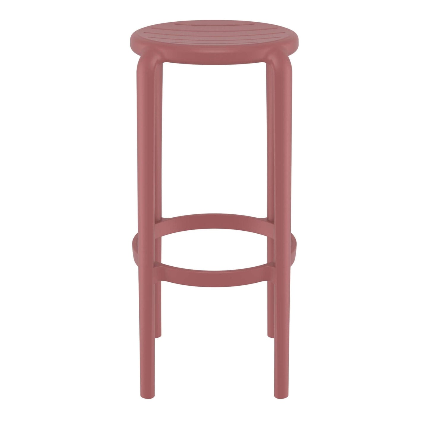 Fairview | Coastal Indoor Outdoor Fibreglass Bar Stools | Set Of 4 | Marsala