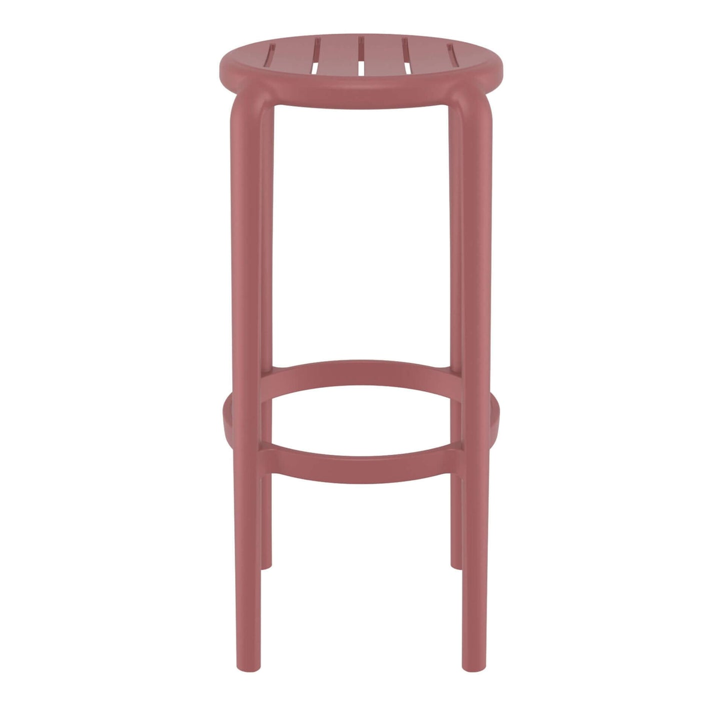 Fairview | Coastal Indoor Outdoor Fibreglass Bar Stools | Set Of 4 | Marsala