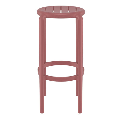 Fairview | Coastal Indoor Outdoor Fibreglass Bar Stools | Set Of 4 | Marsala