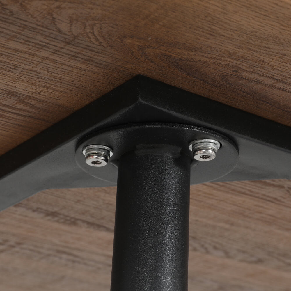 Fallon | Industrial Natural 4 Seater 120cm Rectangular Wooden Dining Table | Natural