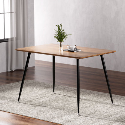 Fallon | Industrial Natural 4 Seater 120cm Rectangular Wooden Dining Table | Natural
