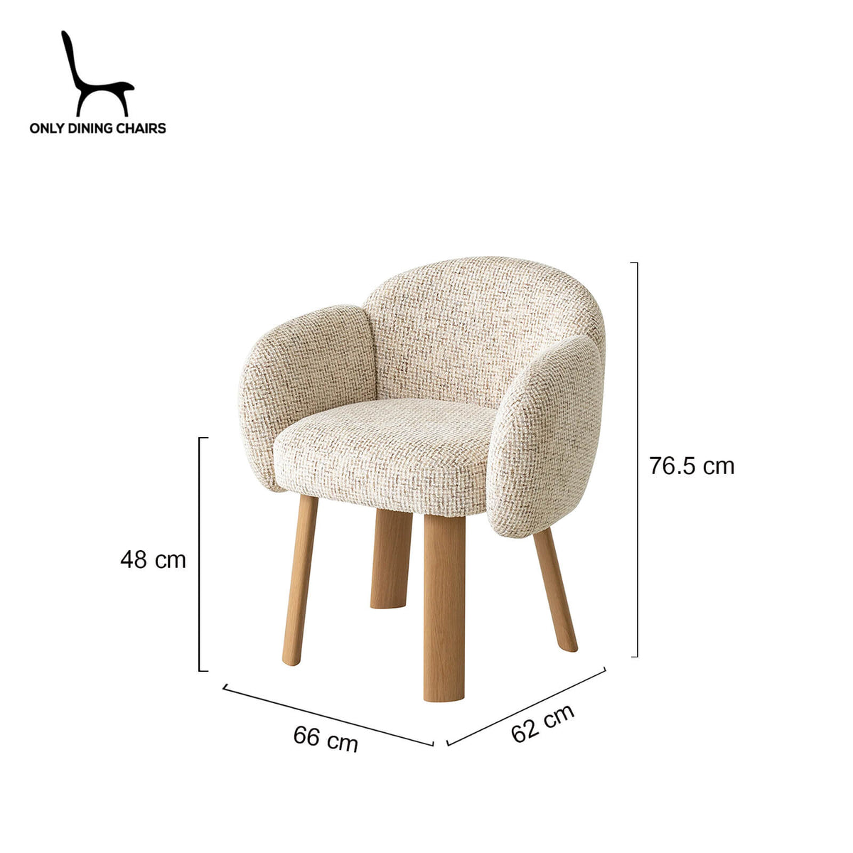Fieldstone | Modern Coastal Honeycomb Ochre White Upholstered Dining Chairs With Arms | White