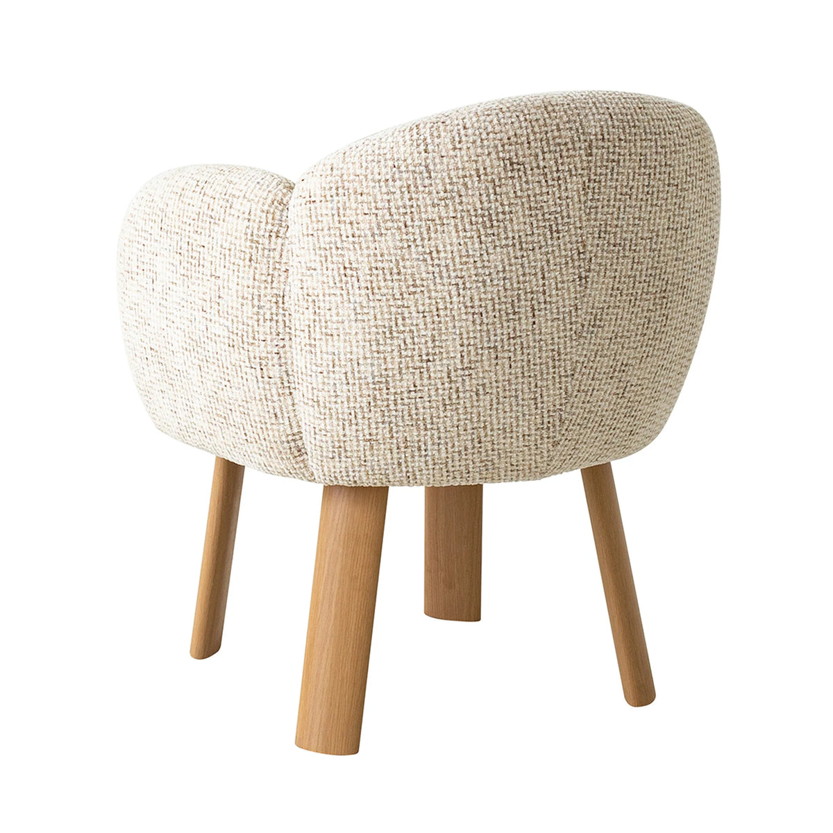 Fieldstone | Modern Coastal Honeycomb Ochre White Upholstered Dining Chairs With Arms