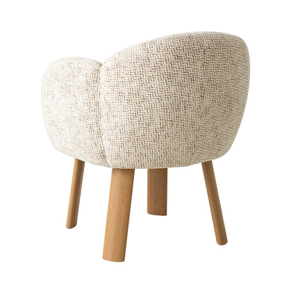 Fieldstone | Modern Coastal Honeycomb Ochre White Upholstered Dining Chairs With Arms | White