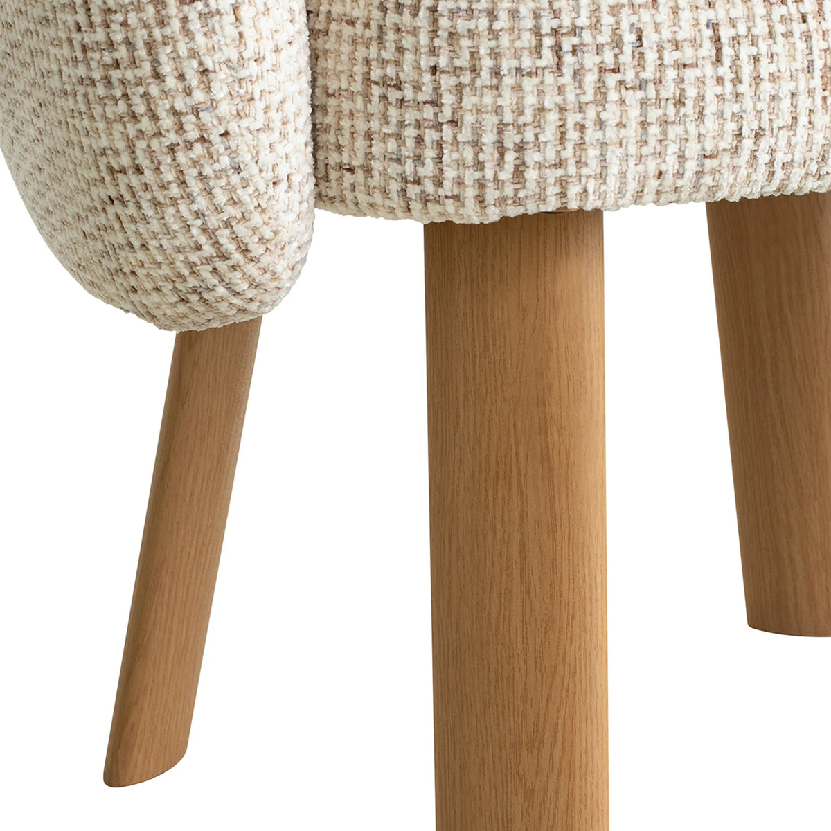 Fieldstone | Modern Coastal Honeycomb Ochre White Upholstered Dining Chairs With Arms | White