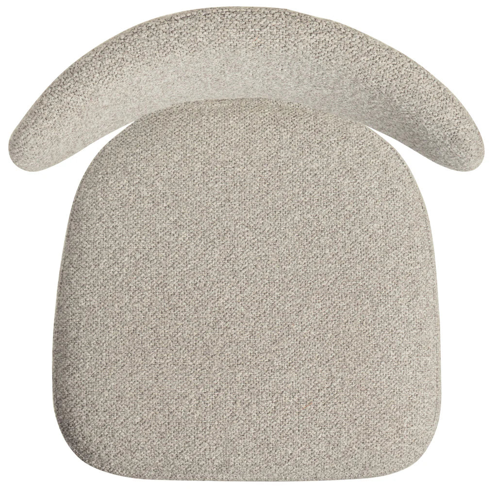 Finlay | Clay Grey Fabric Modern Commercial Coastal White Metal Bar Stools | Set Of 2