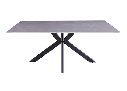 Fortitude | Scratch Resistant Matte Ceramic 6 Seater Dining Tables | Grey