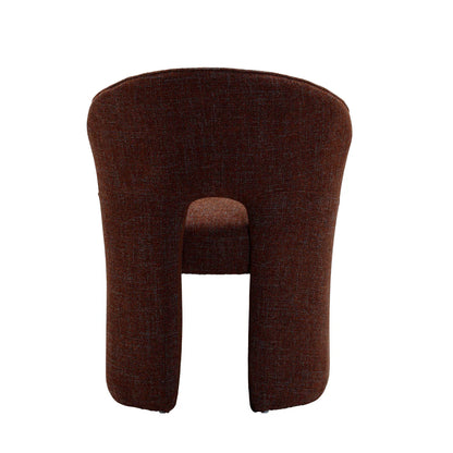 Fortitude | Modern Moss Brown Wooden Dining Chairs With Arms | Brown
