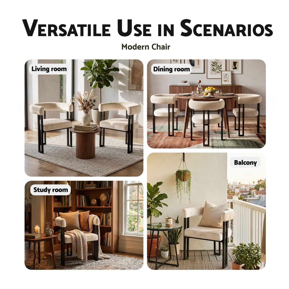 Frankland | Modern Green Black Beige Velvet Dining Chairs With Arms | Set Of 2