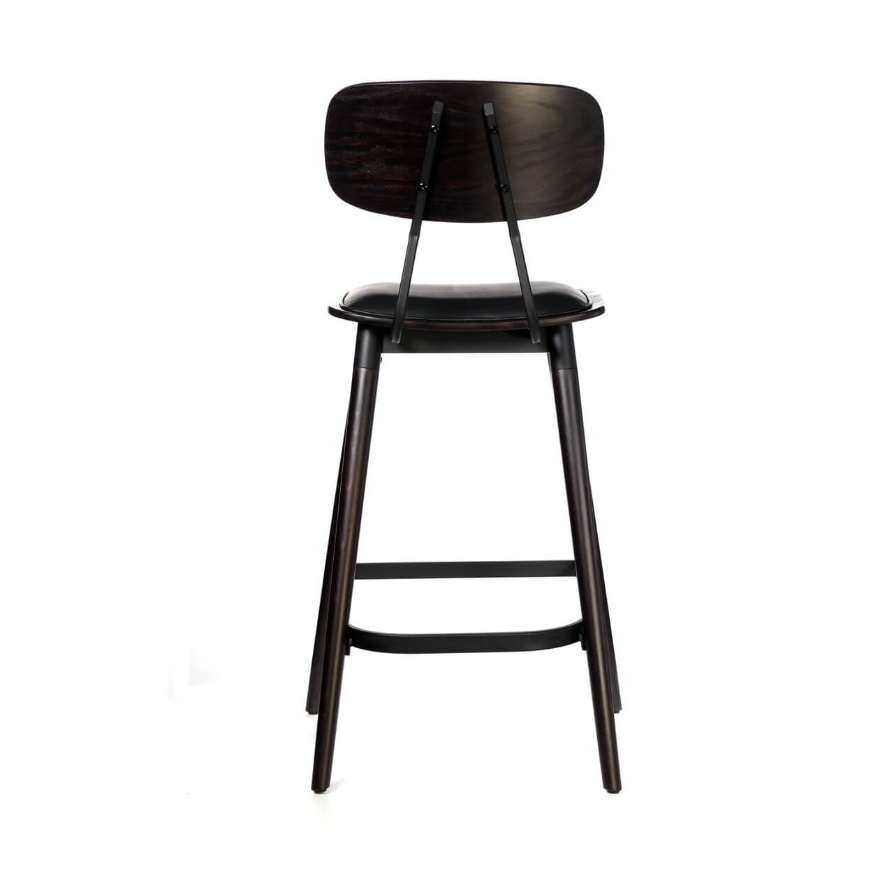 Fremont Version 2 | Country Industrial Wooden Bar Stools | Set Of 2 | Chocolate
