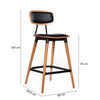 Fremont Version 2 | Country Industrial Wooden Bar Stools | Set Of 2