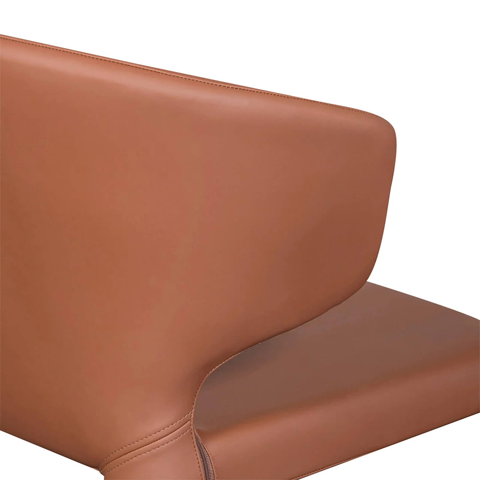 Glendale | Modern Fabric PU Leather Dining Chairs | Set Of 2 | Brown