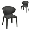 Glendale | Modern Fabric PU Leather Dining Chairs | Set Of 2