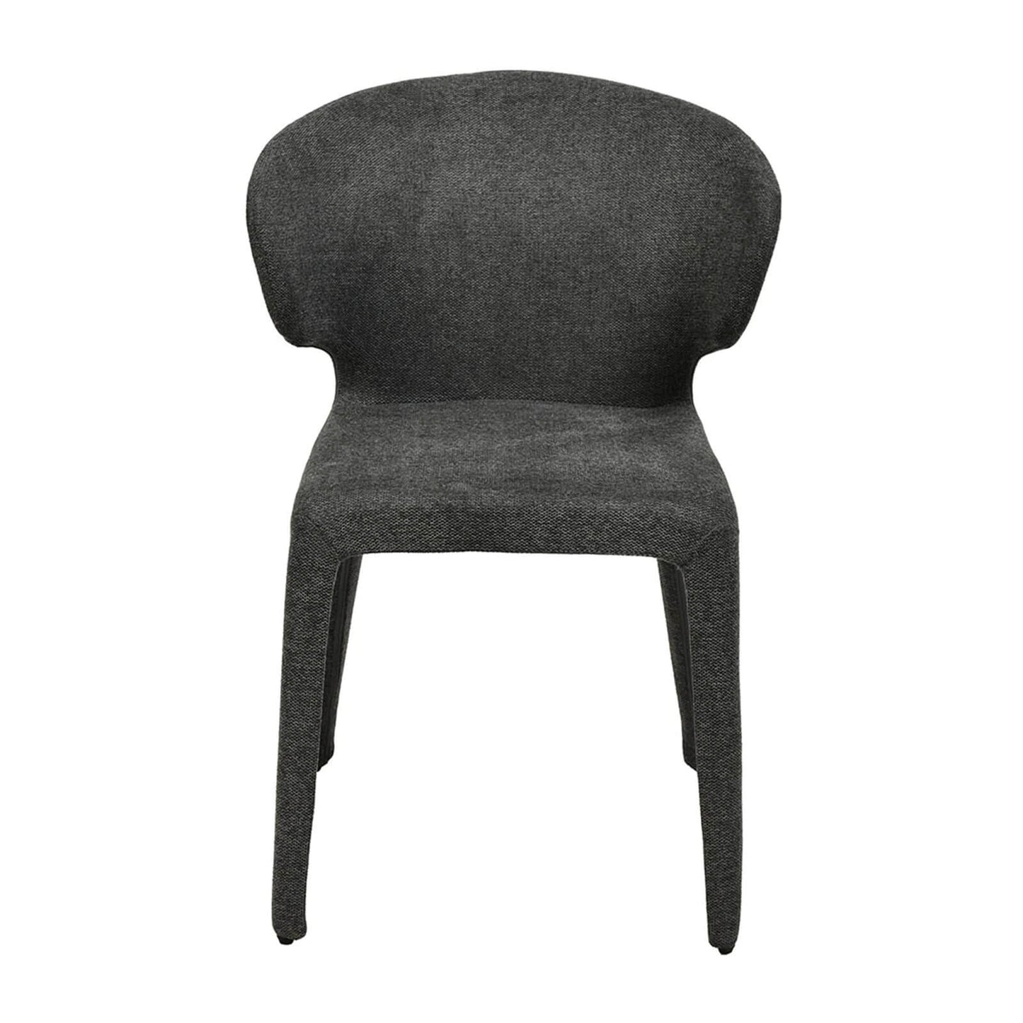 Glendale | Modern Fabric PU Leather Dining Chairs | Set Of 2 | Charcoal