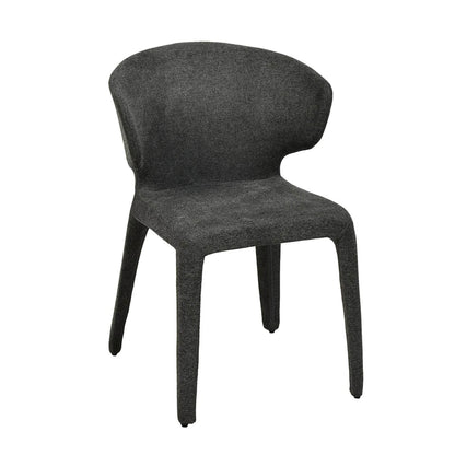 Glendale | Modern Fabric PU Leather Dining Chairs | Set Of 2 | Charcoal