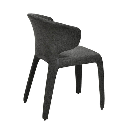 Glendale | Modern Fabric PU Leather Dining Chairs | Set Of 2 | Charcoal