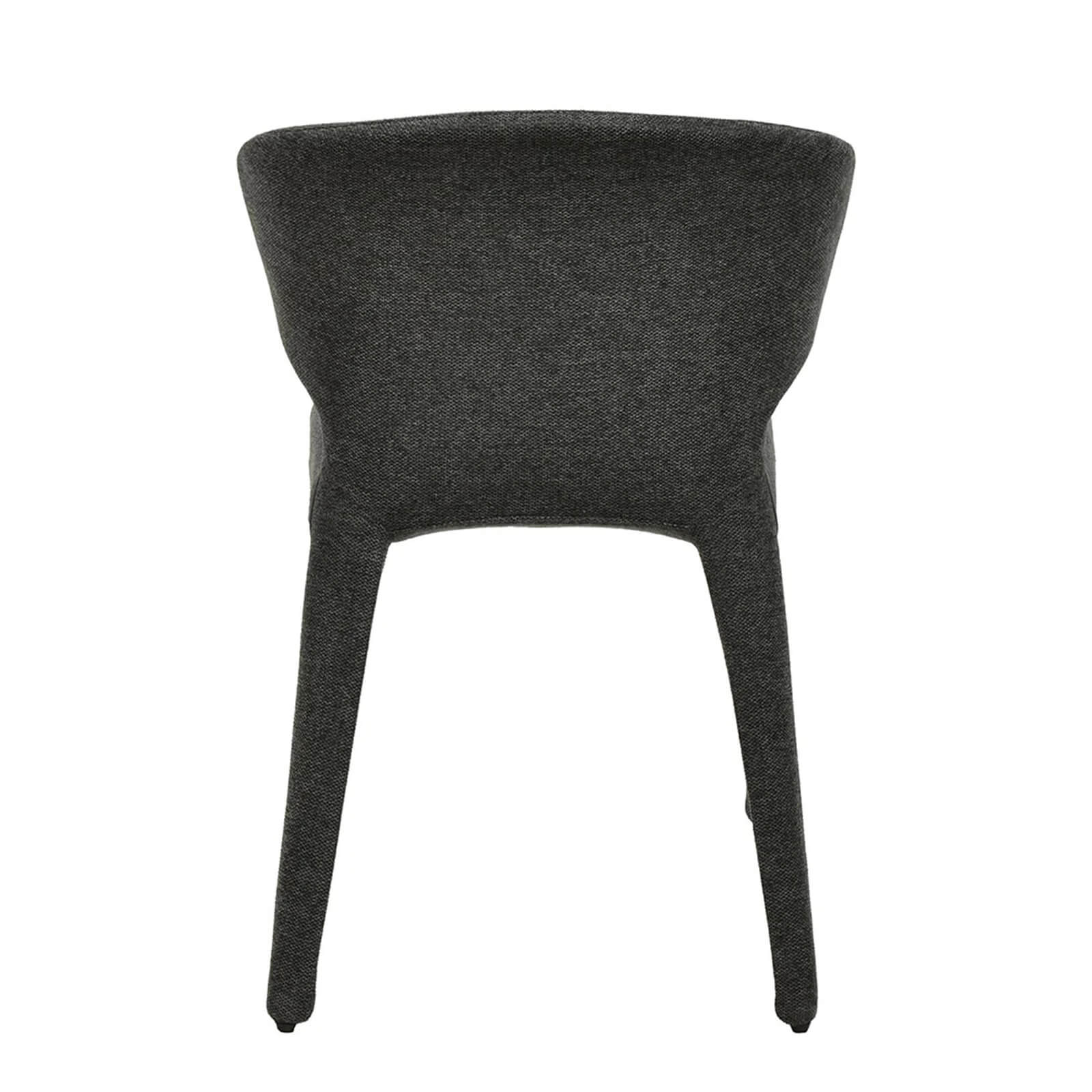 Glendale | Modern Fabric PU Leather Dining Chairs | Set Of 2 | Charcoal