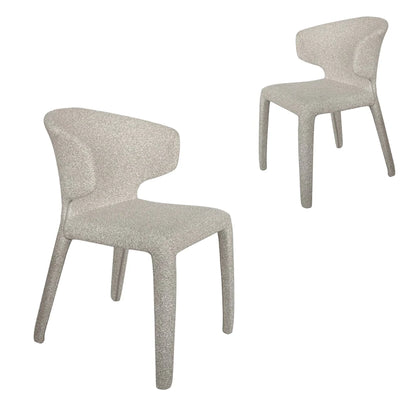 Glendale | Modern Fabric PU Leather Dining Chairs | Set Of 2 | Clay