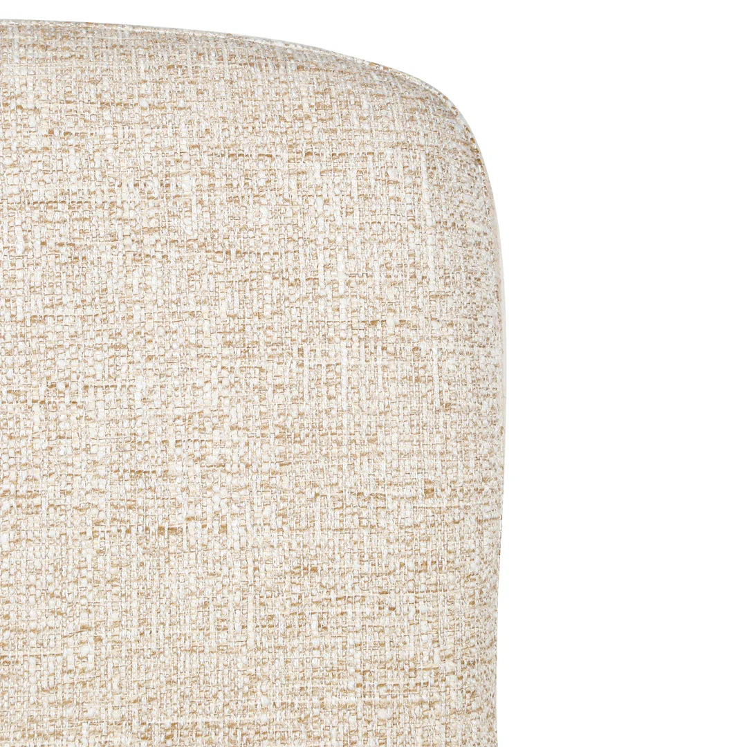 Gramercy | Coastal Modern Metal Beige Fabric Dining Chairs | Set Of 2 | Pale Beige